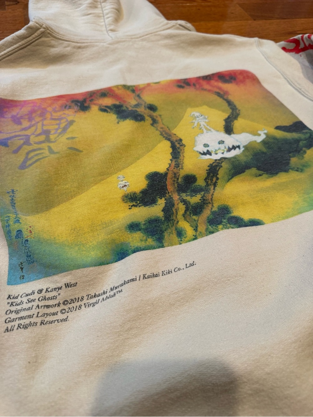 Kids See Ghosts Takashi Murakami Kanye West Kid Cudi Hoodie Size Small - Picture 5 of 6